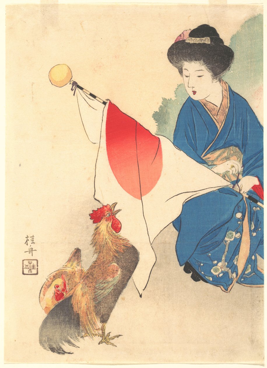 "Totenko" Bungei Club Vol. 15 nr 1 Frontispiece autorstwa Takeuchi Keishū