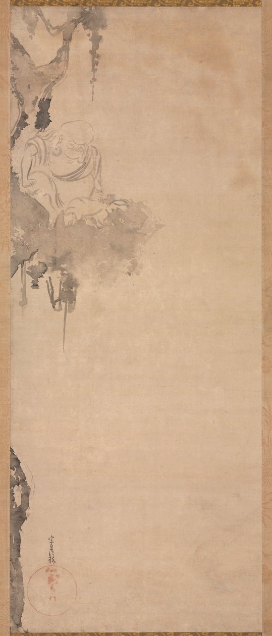 Kapłan Zen Choka, 1600-1640. autorstwa Tawaraya Sotatsu
