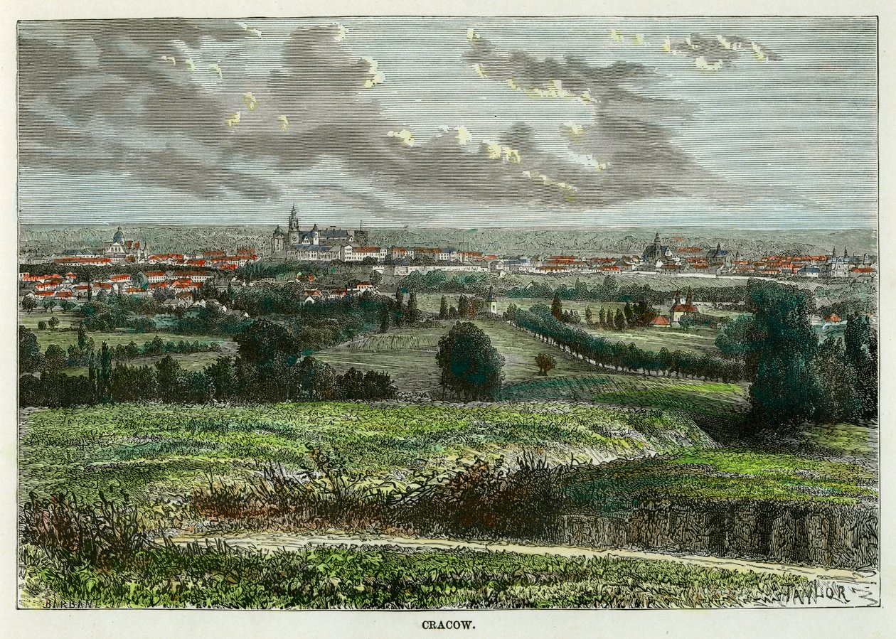 Kraków, Polska, ok. 1880 r. autorstwa Taylor