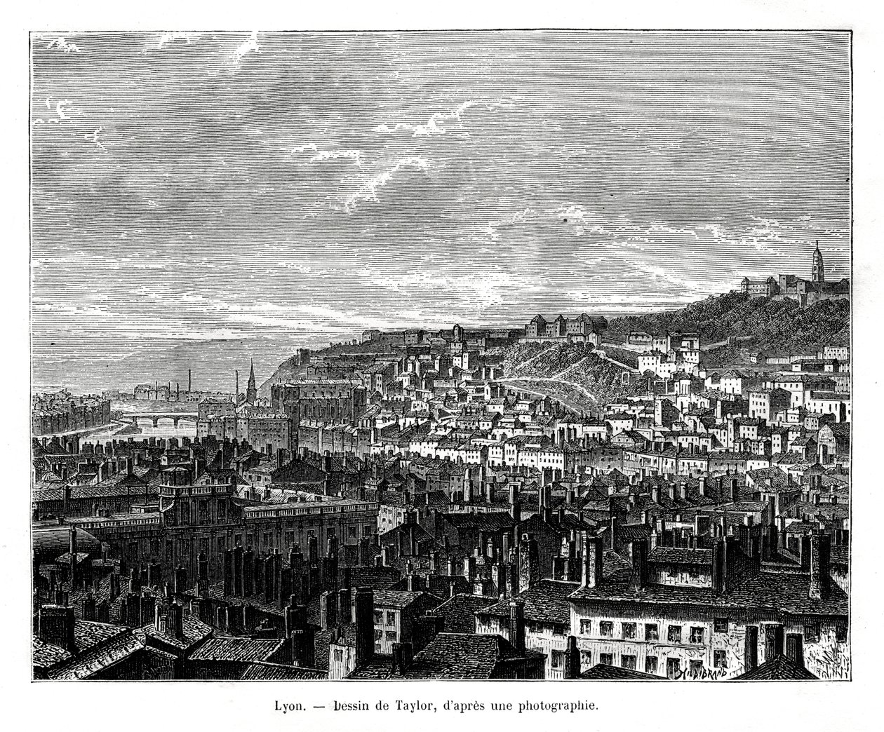 Lyon, Francja, XIX w. autorstwa Taylor