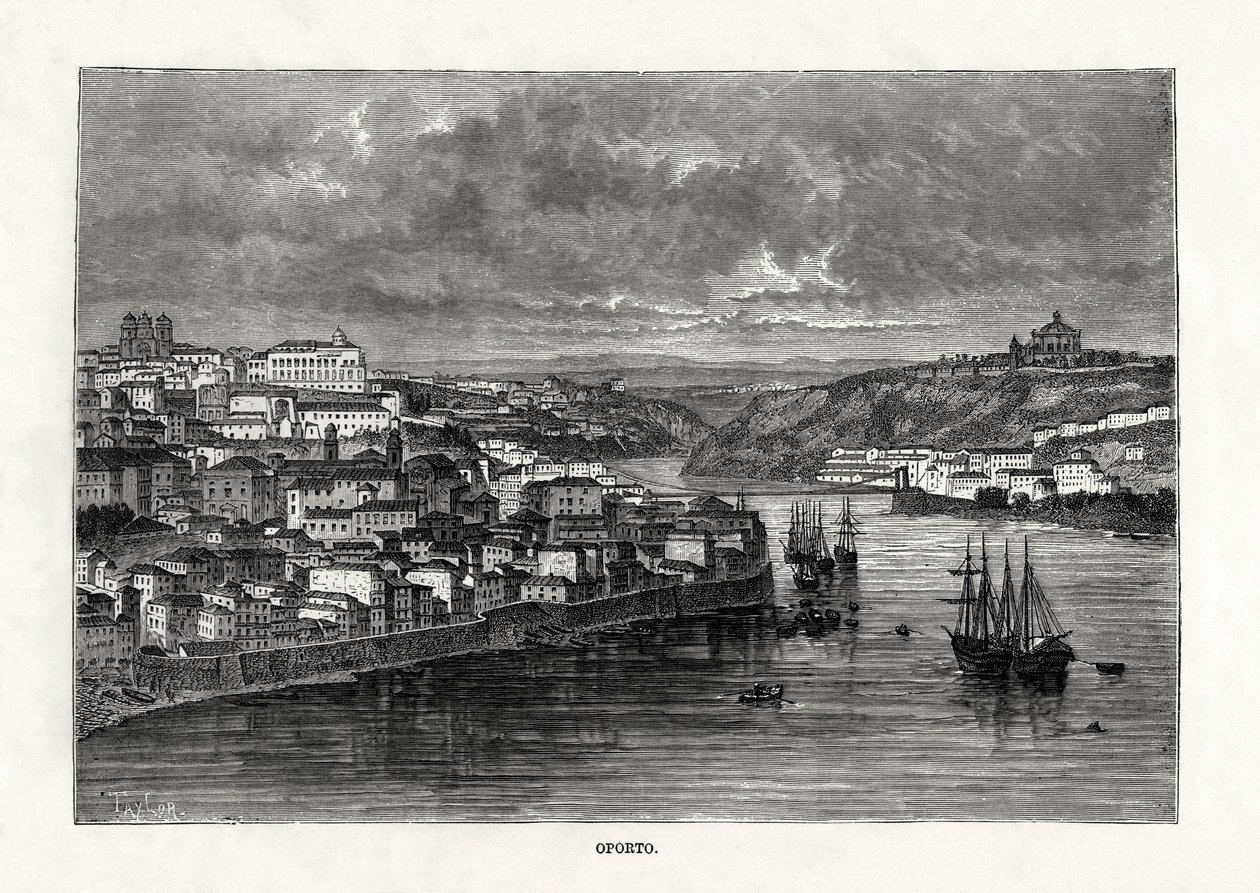 Porto, Portugalia, XIX w. autorstwa Taylor