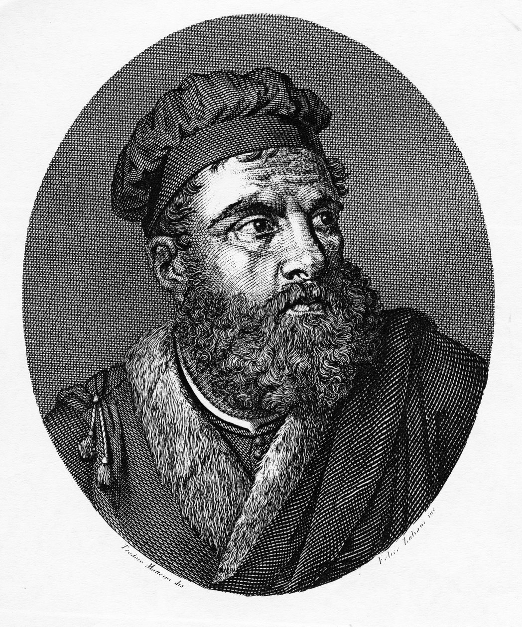 Marco Polo, grafika wykonana przez Felice Zuliani autorstwa Teodoro Matteini