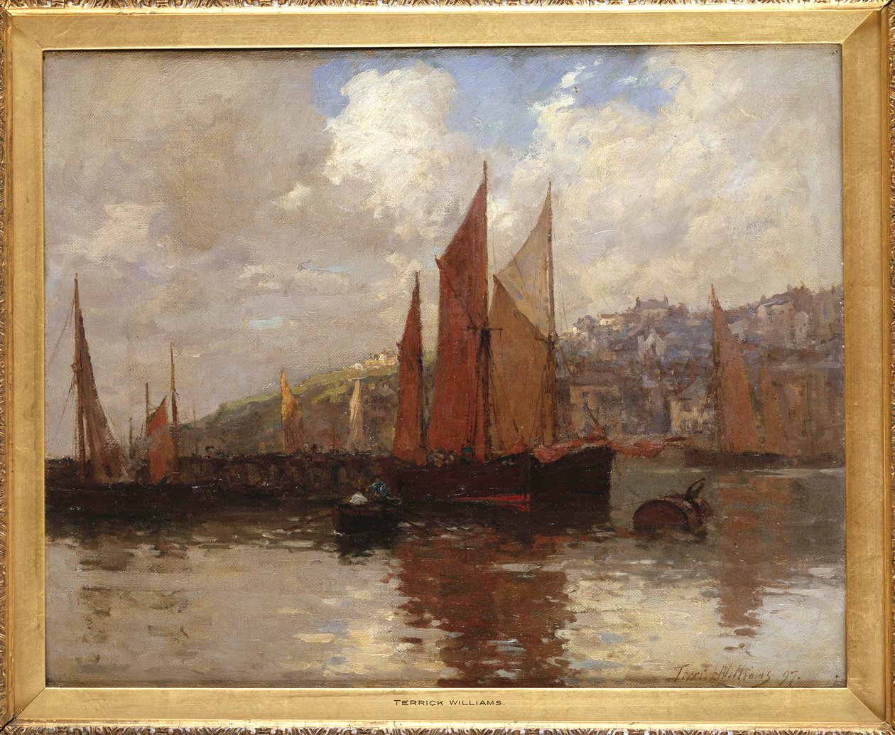 W porcie Brixham, South Devon autorstwa Terrick Williams