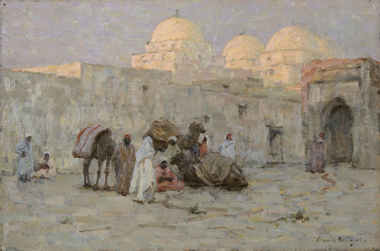 Kairouan, ostatni blask (olej na płycie) autorstwa Terrick Williams