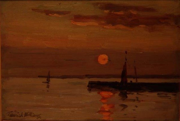 Zachód słońca, Concarneau, Bretania autorstwa Terrick Williams