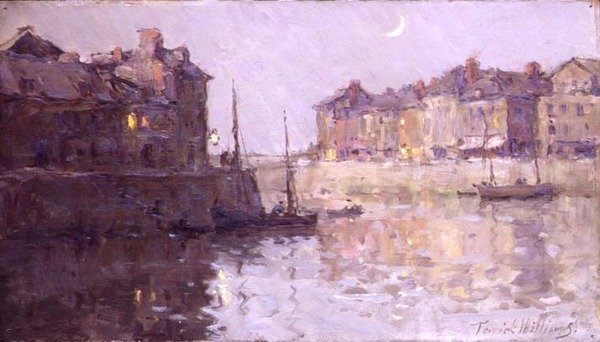 Zmierzch, St. Valery en Caux, Normandia autorstwa Terrick Williams