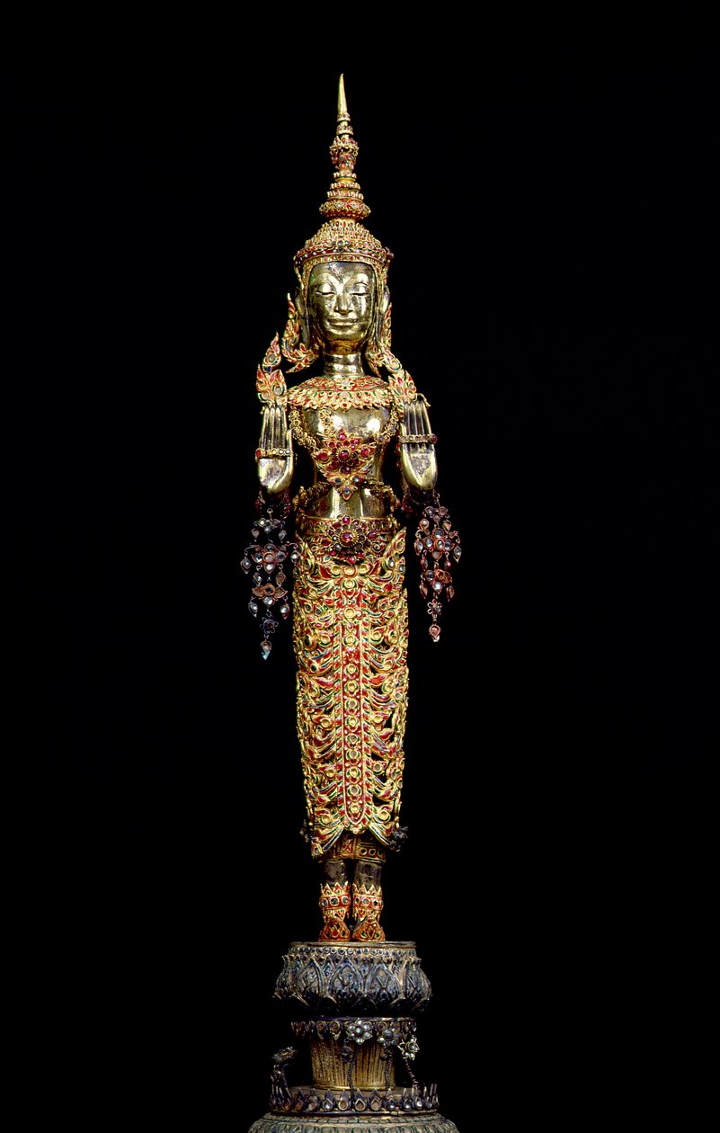 Stojący Budda, styl Rattanakosin, XVIII-XIX w. autorstwa Thai School