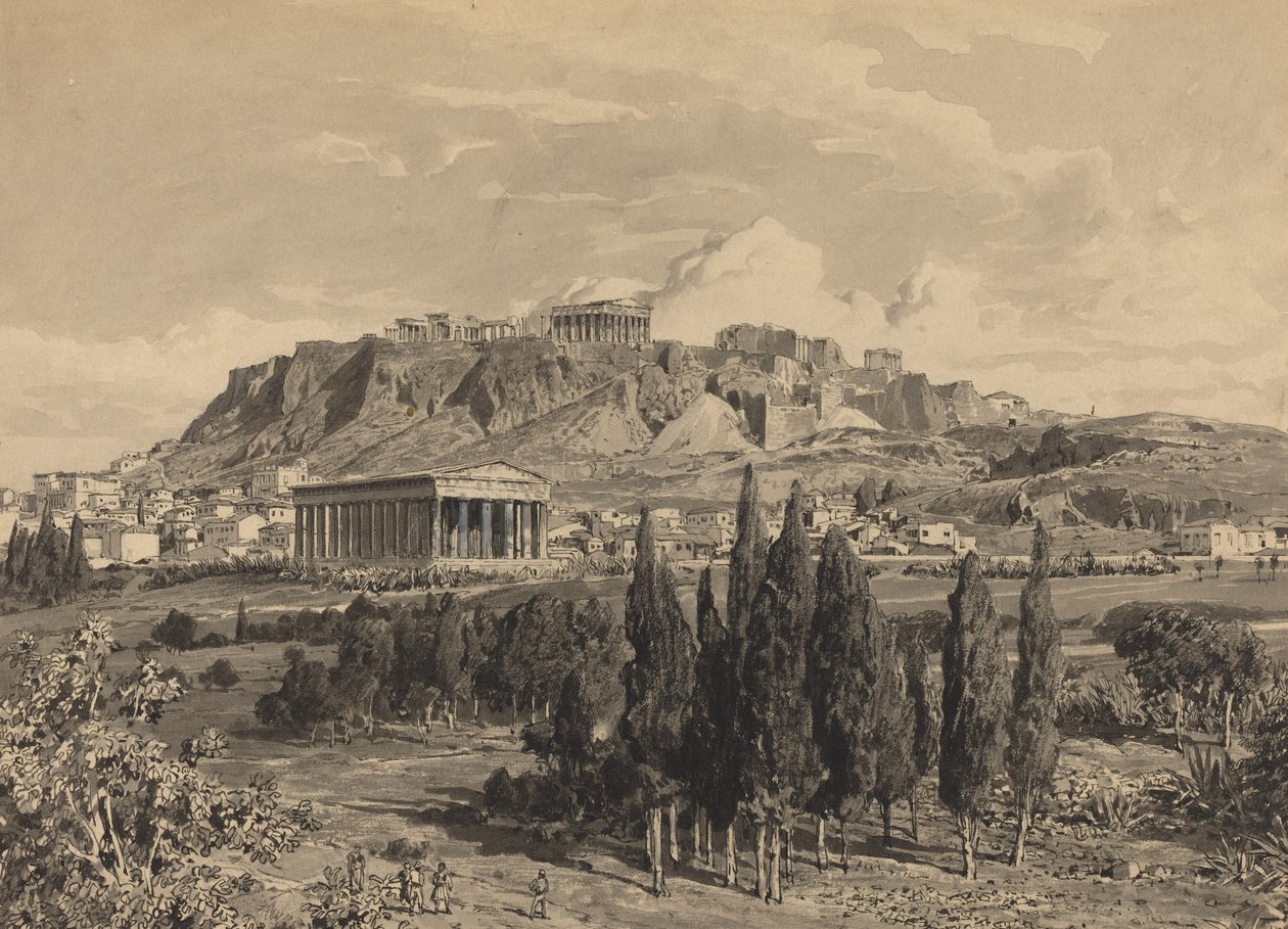 Świątynia Hefajstosa, 1890. autorstwa Themistocles von Eckenbrecher