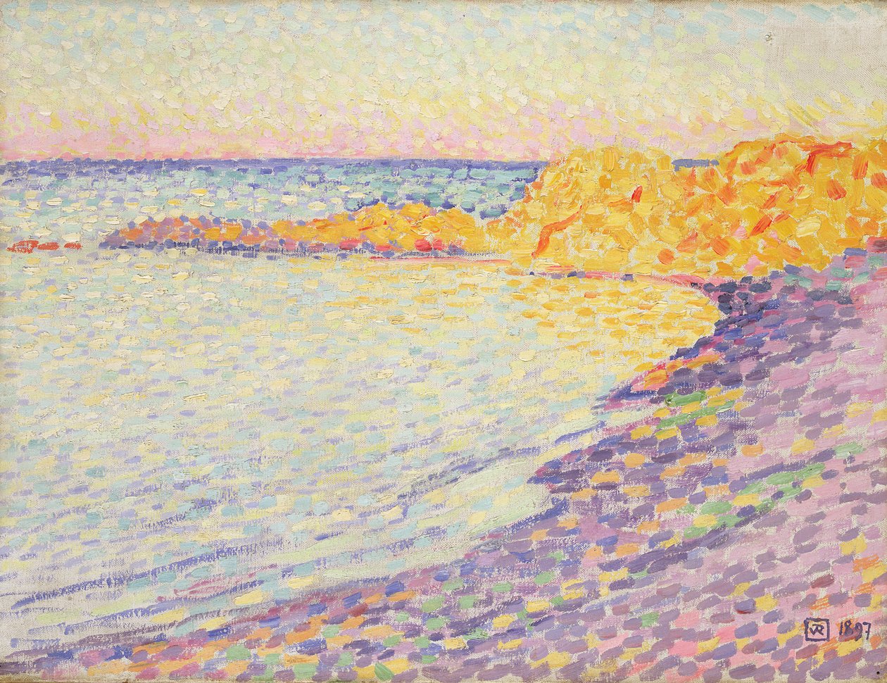 Petit Plage, Saint Tropez, 1897 autorstwa Théo van Rysselberghe