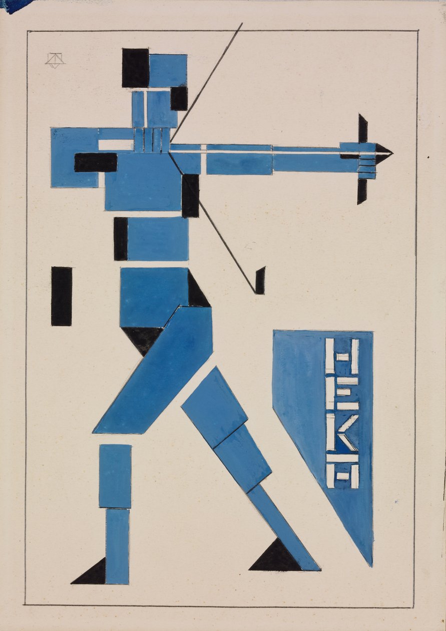 Projekt plakatu autorstwa Theo van Doesburg