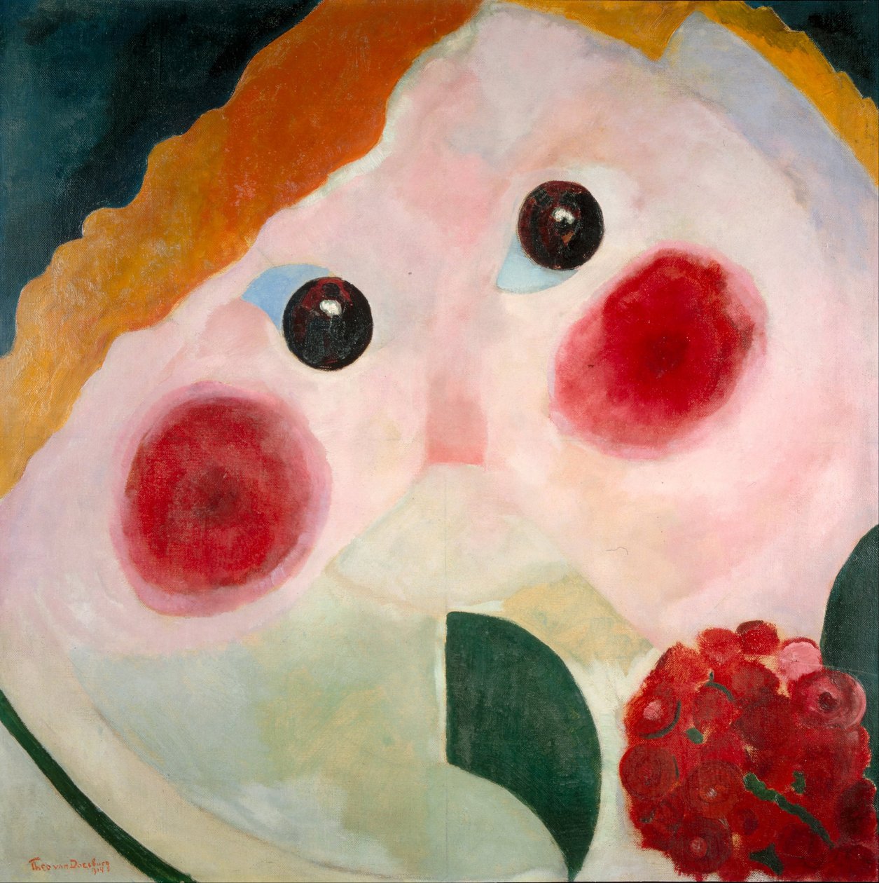 Dziewczyna z Jaskrem, 1914 autorstwa Theo van Doesburg