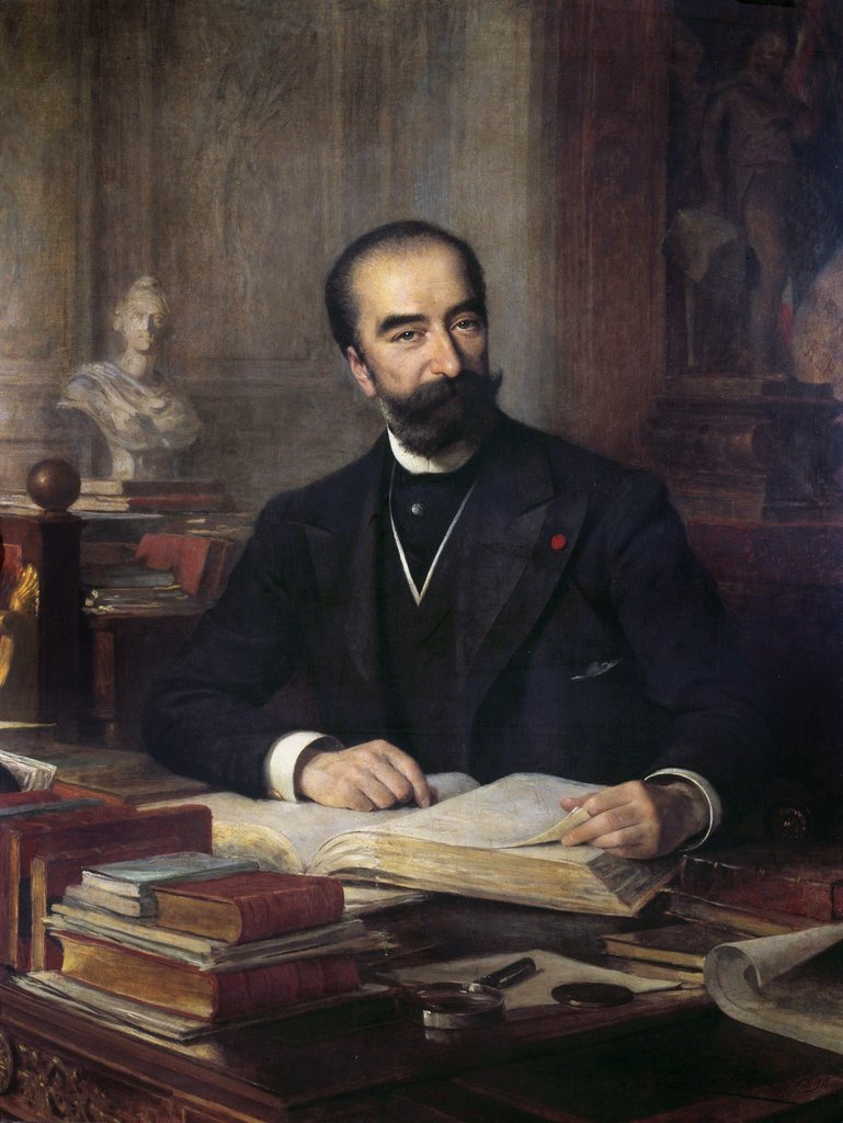 Portret prezydenta Francji Marie François Sadi Carnot (1837-1894) autorstwa Theobald Chartran