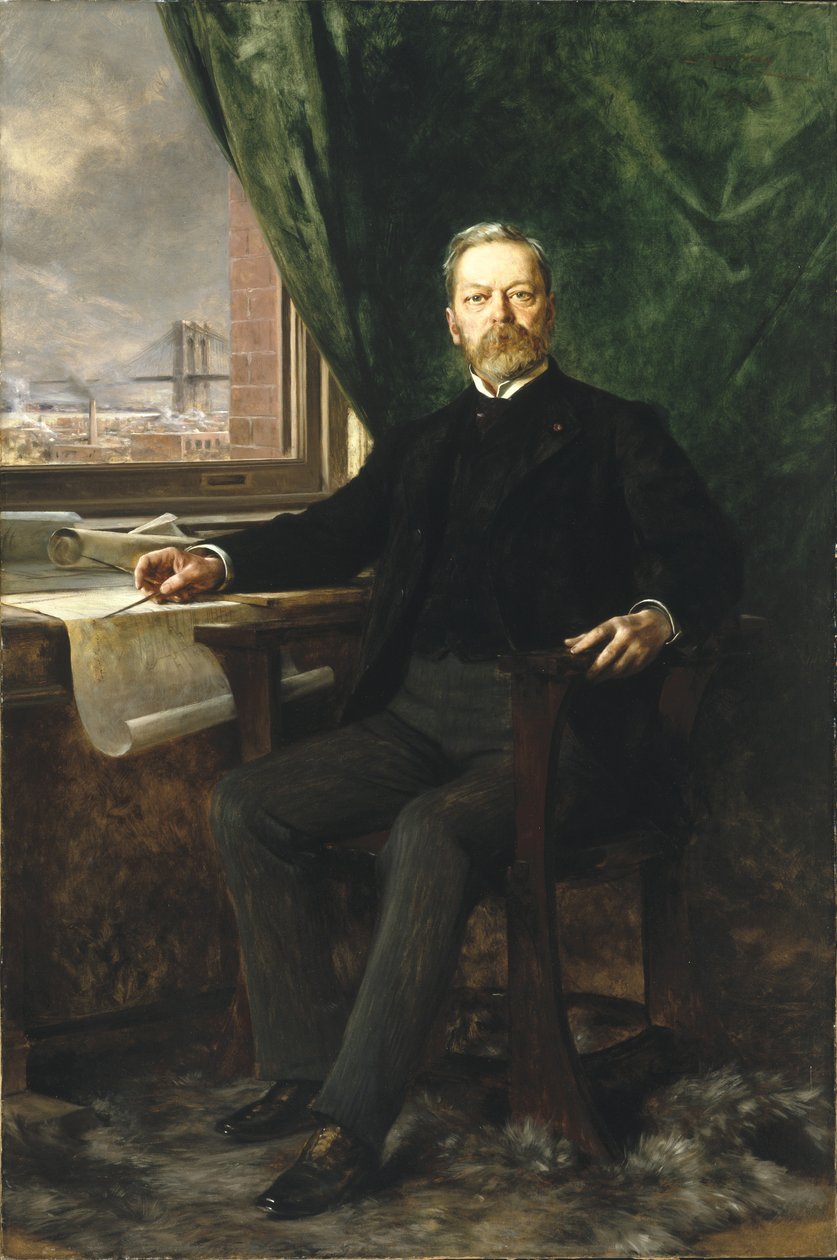Portret Waszyngtona A. Roeblinga, 1899 autorstwa Theobald Chartran