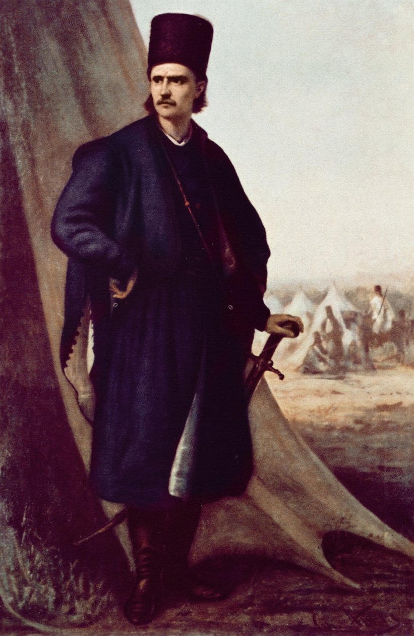Portret Tudora (Theodora) Vladimirescu autorstwa Theodor Aman