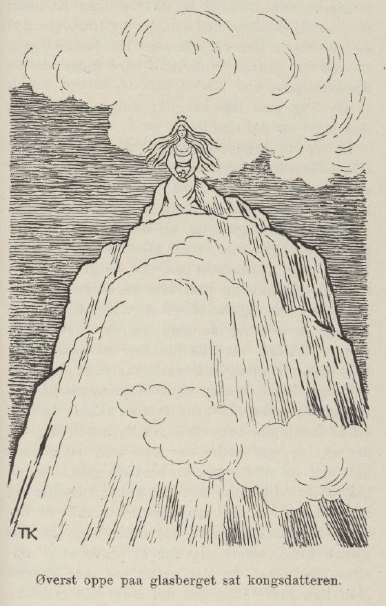 Jomfruen fra Glasberget Księżniczka na szklanym wzgórzu autorstwa Theodor Kittelsen