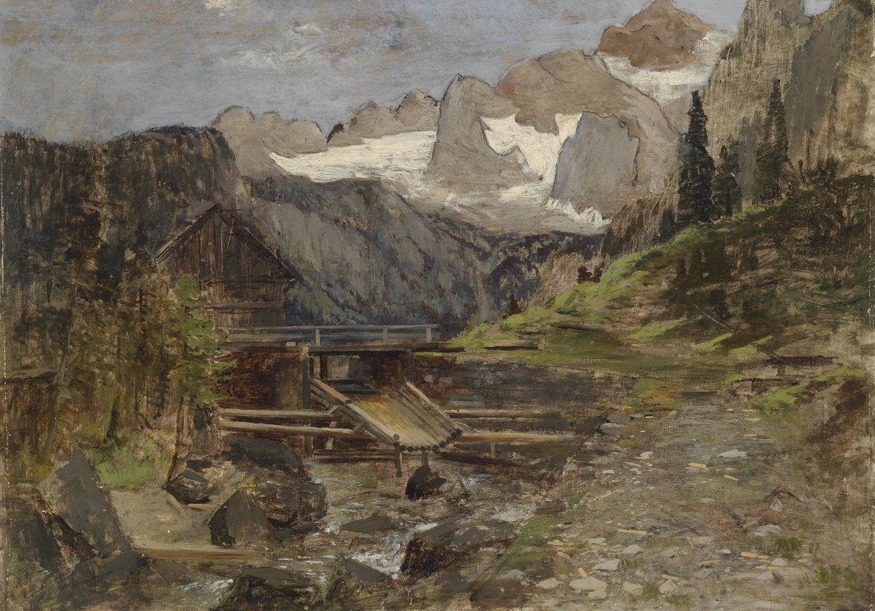 Młyn Gosa z Dachstein autorstwa Theodor von Hormann