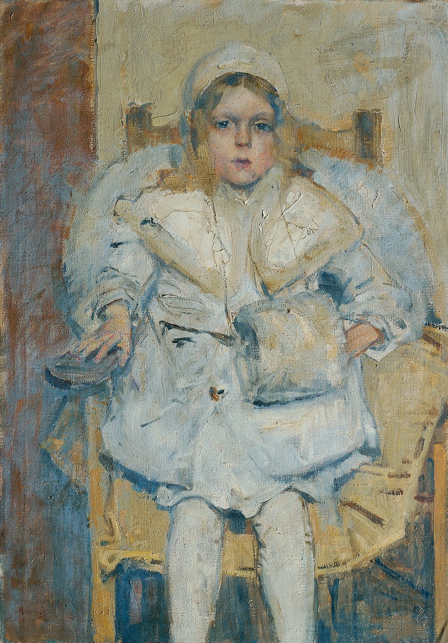 portret dziewczyny autorstwa Theodor Hummel