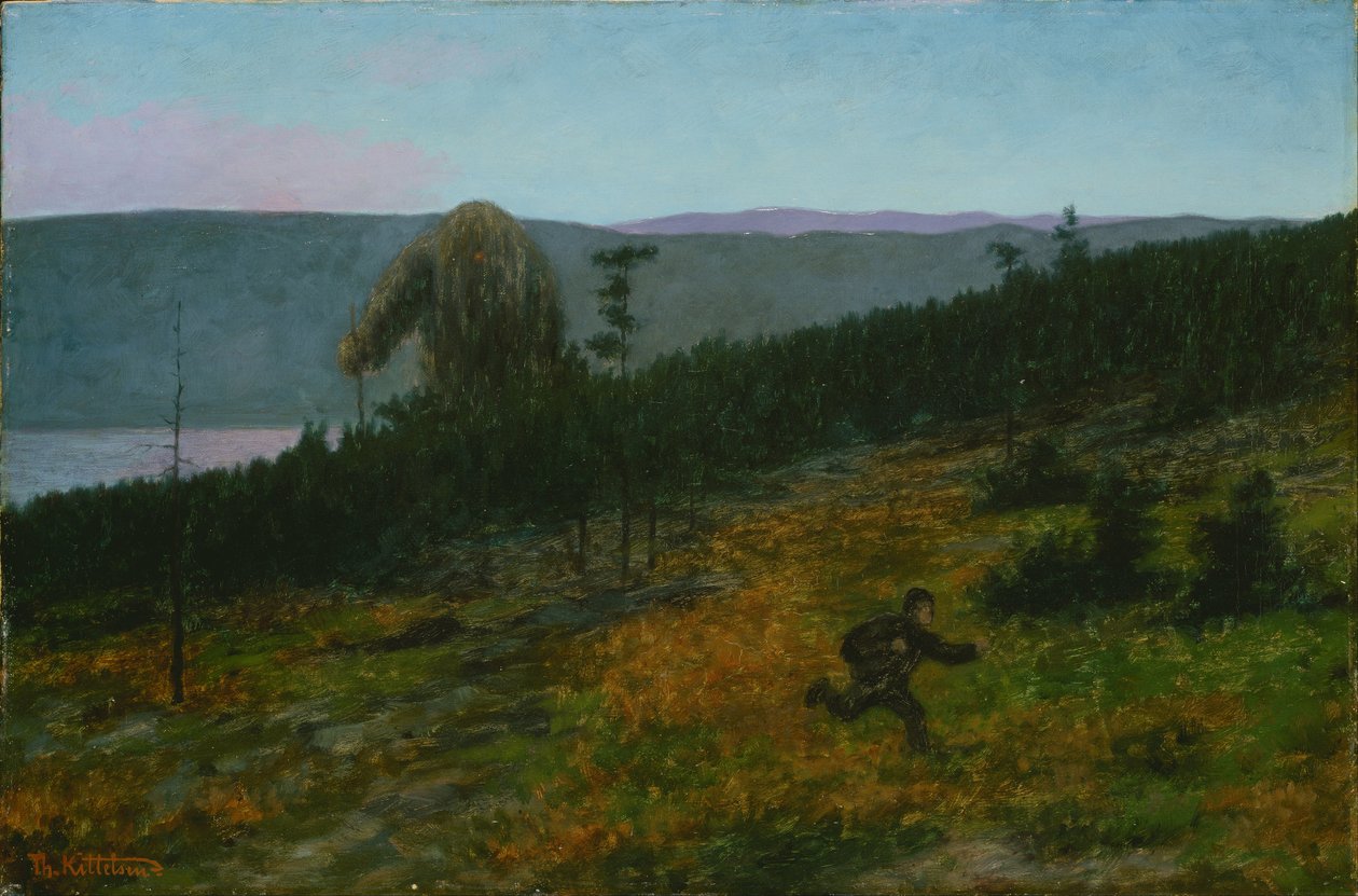 Ash Lad i Troll autorstwa Theodor Kittelsen