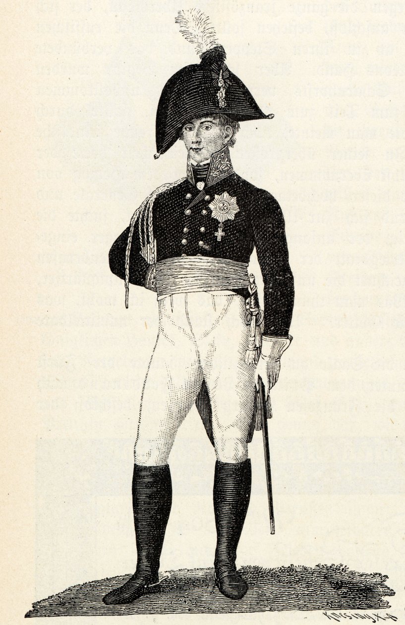 Książę Ludwik Ferdynand Pruski 1772-1806. autorstwa Theodor Knesing