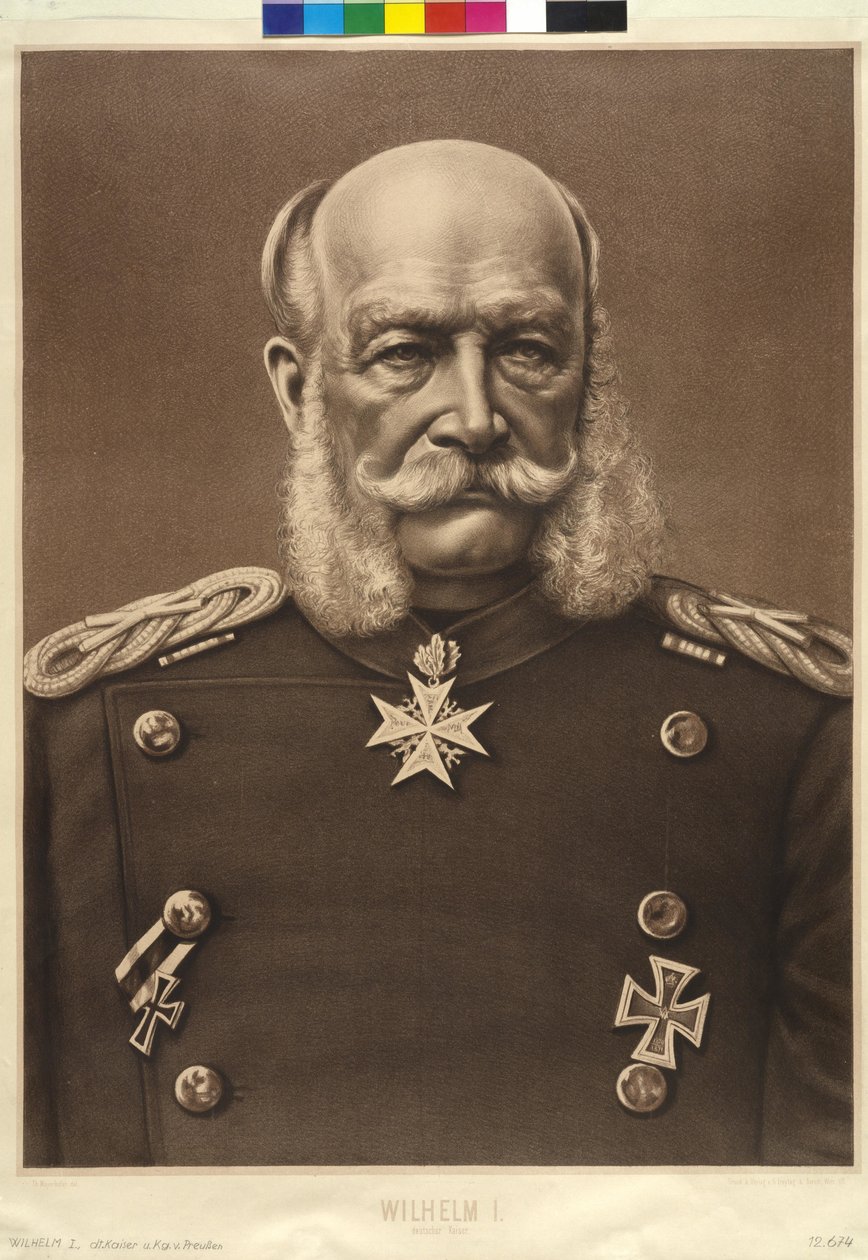Wilhelm I cesarz niemiecki autorstwa Theodor Mayerhofer