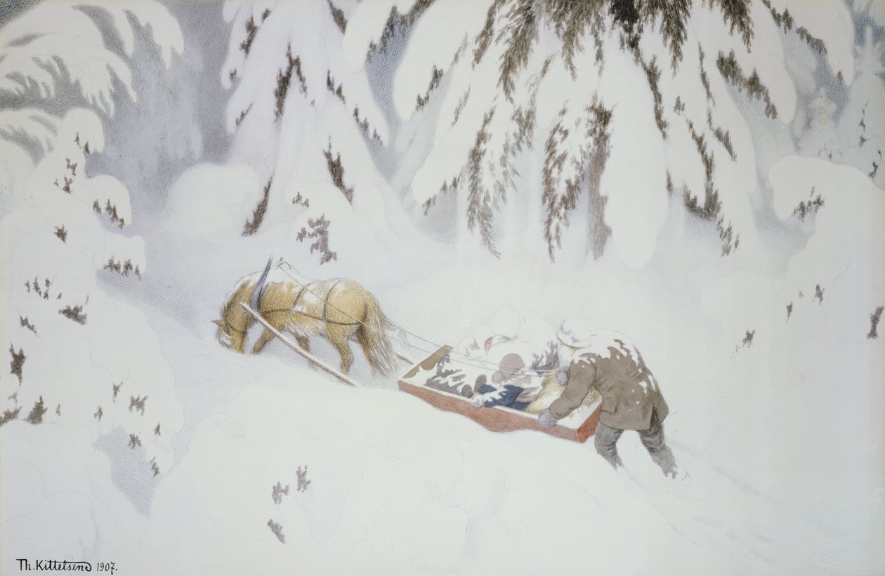 Świąteczny Troll autorstwa Theodor Kittelsen