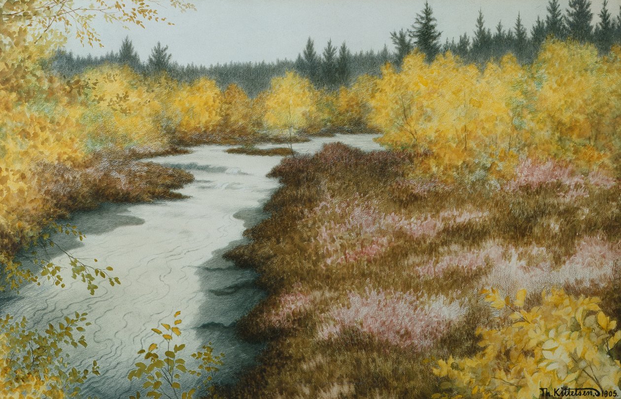 Hellebeek (strumień) autorstwa Theodor Kittelsen