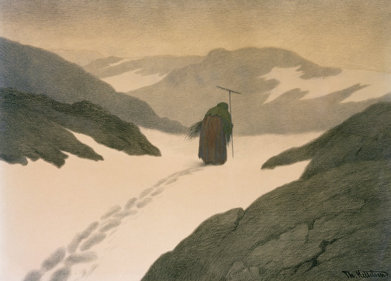 Plaga na Górze autorstwa Theodor Kittelsen