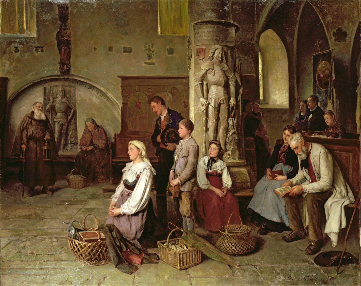 W kościele autorstwa Theodore Gerard