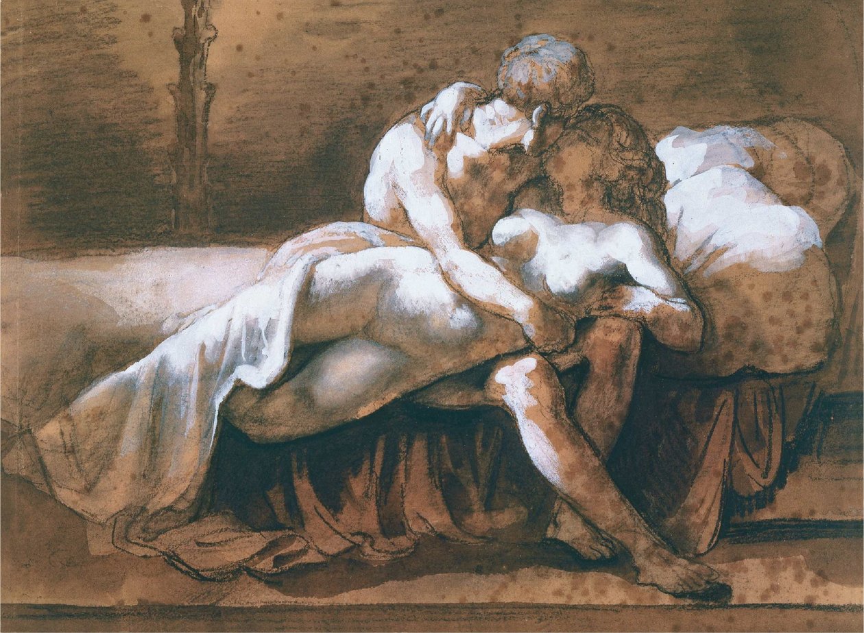 Pocałunek autorstwa Theodore Gericault