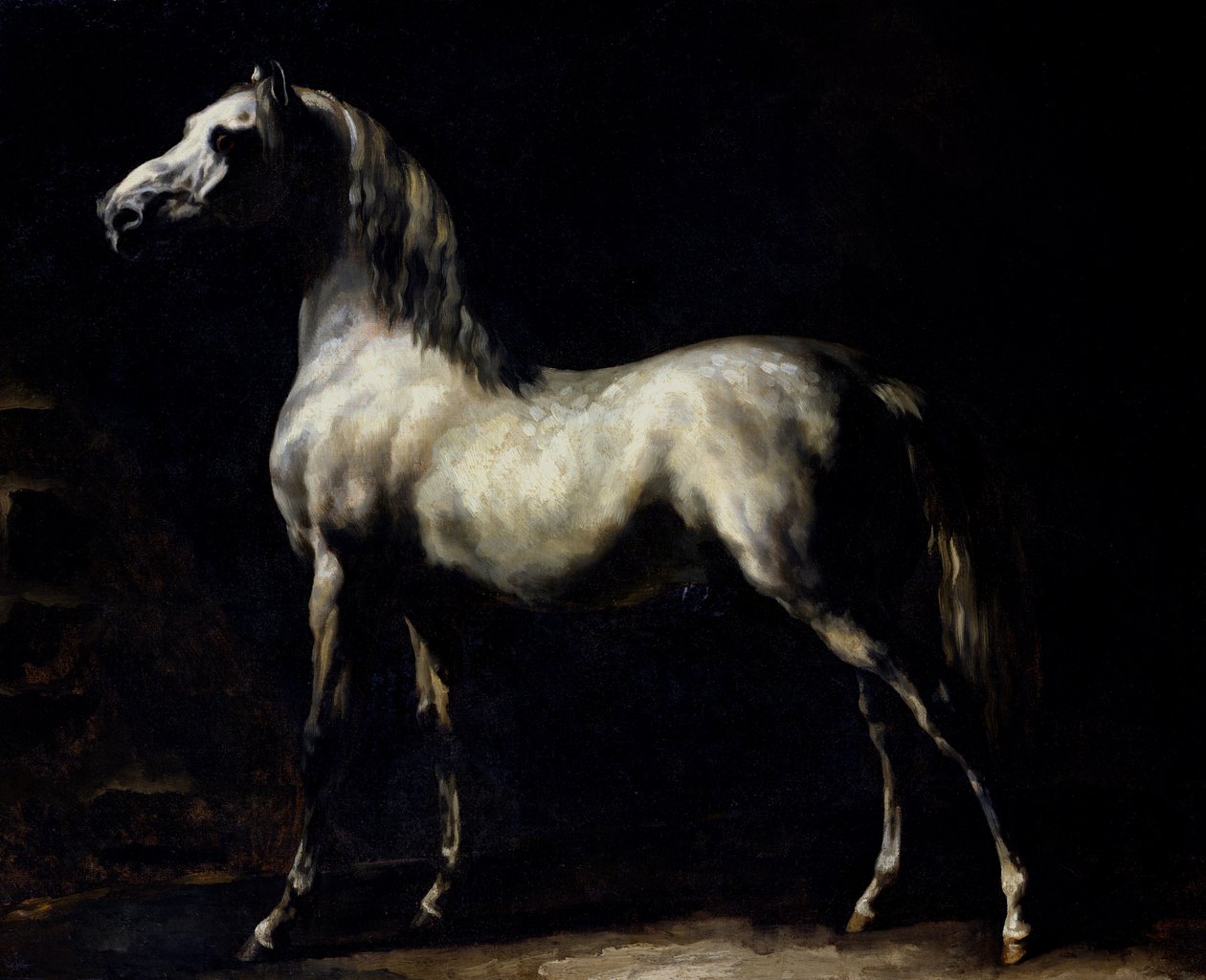Badanie Dapple Grey autorstwa Theodore Gericault