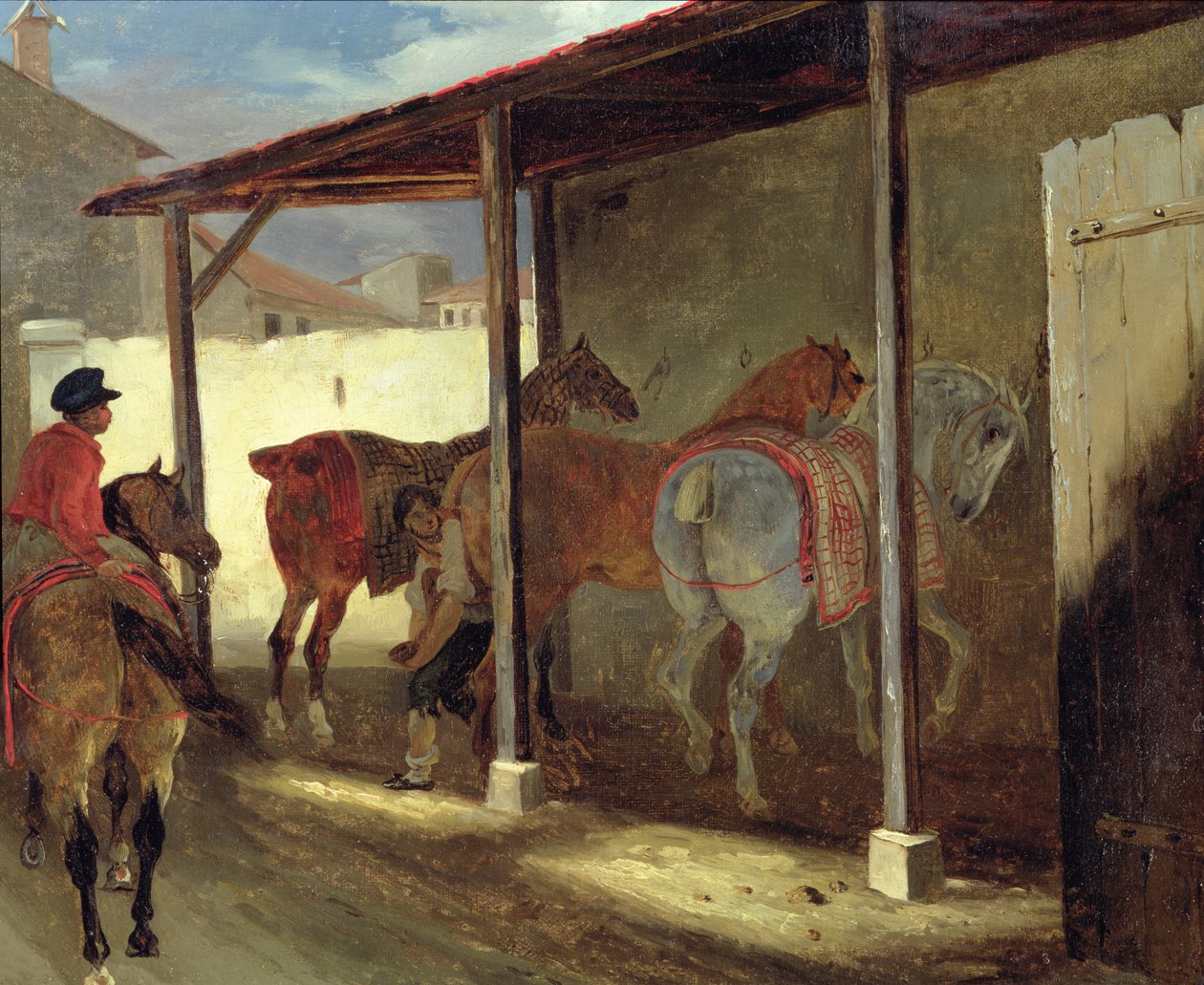 Stodoła Marechal-Ferrant, 1820-21 autorstwa Theodore Gericault