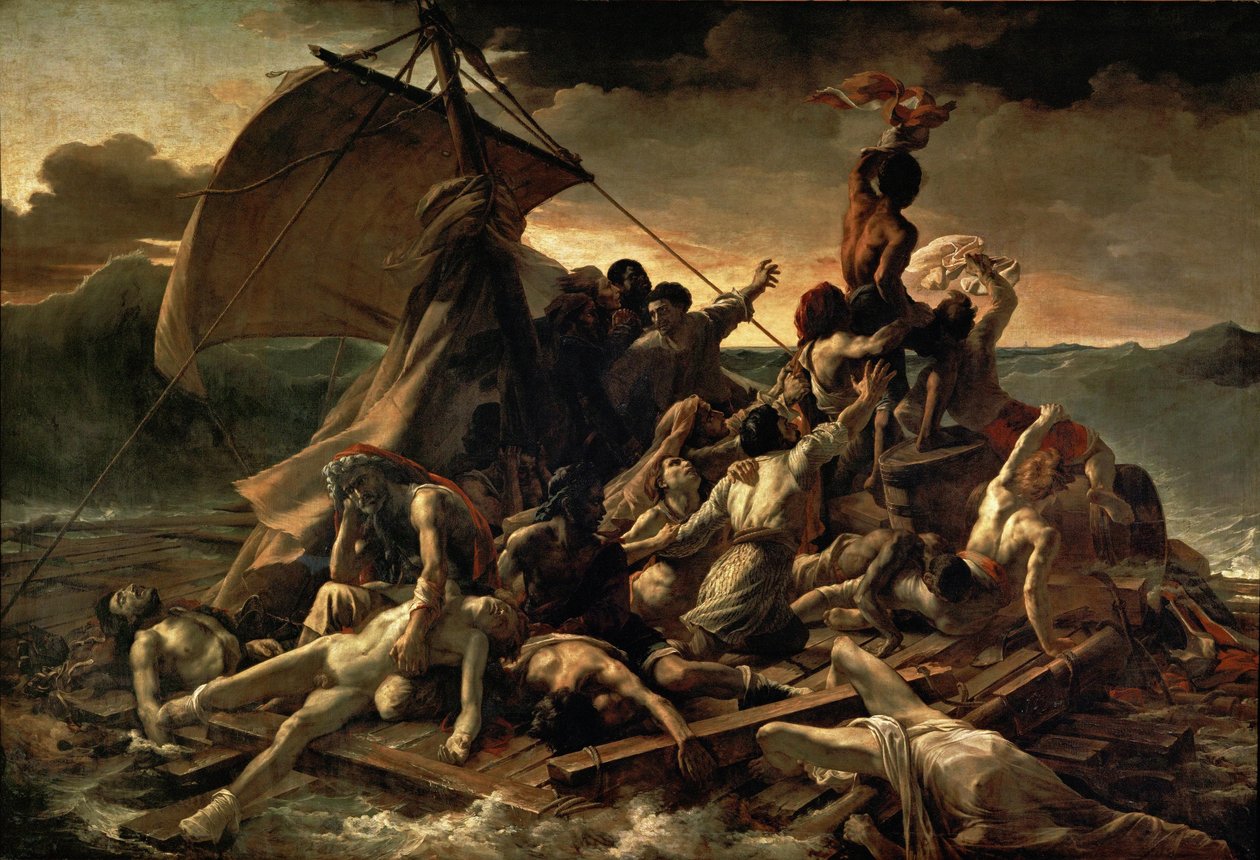 Tratwa Meduzy, 1819 autorstwa Theodore Gericault