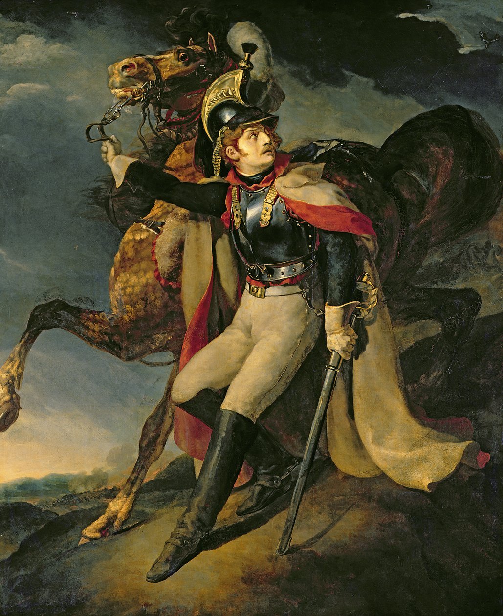 Ranny kirasjer, 1814 autorstwa Theodore Gericault