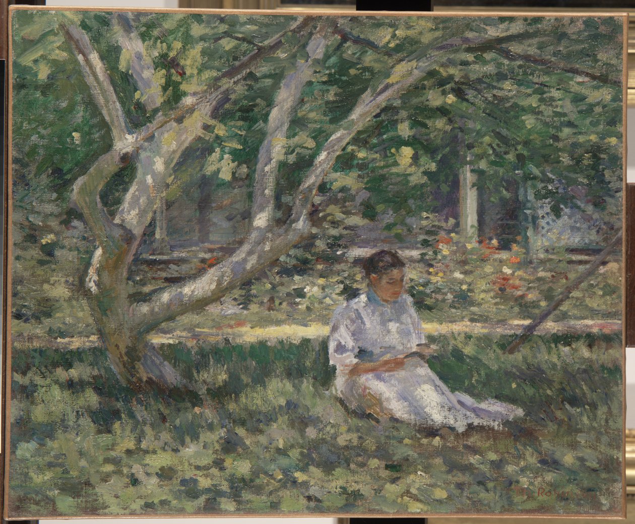 Czytanie Nettie, ok. 1894 r autorstwa Theodore Robinson