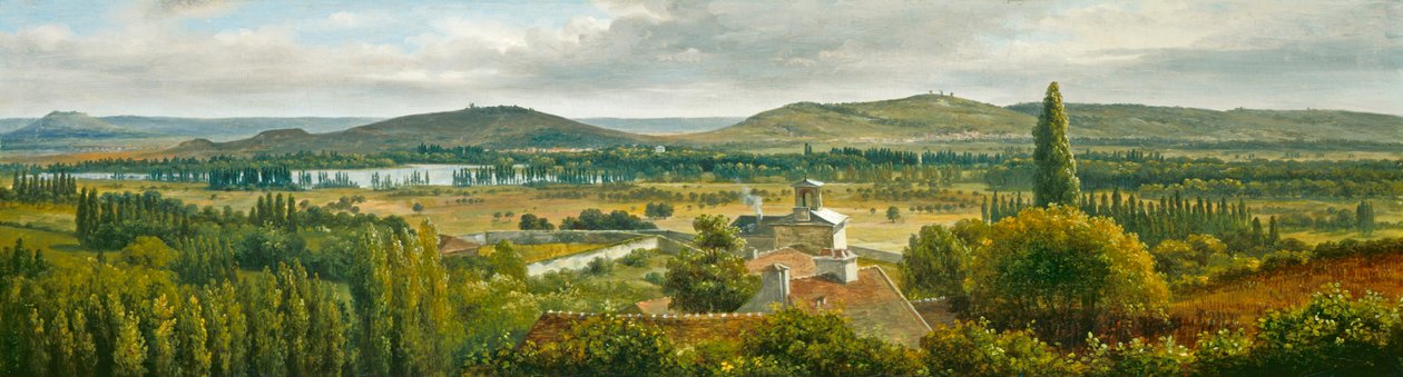 Panoramiczny widok na Ile-de-France, ok. godz. 1830 autorstwa Pierre Etienne Theodore Rousseau