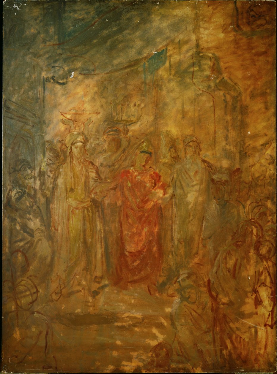 Żydowski ślub w Konstantynie, Algieria ... autorstwa Théodore Chassériau