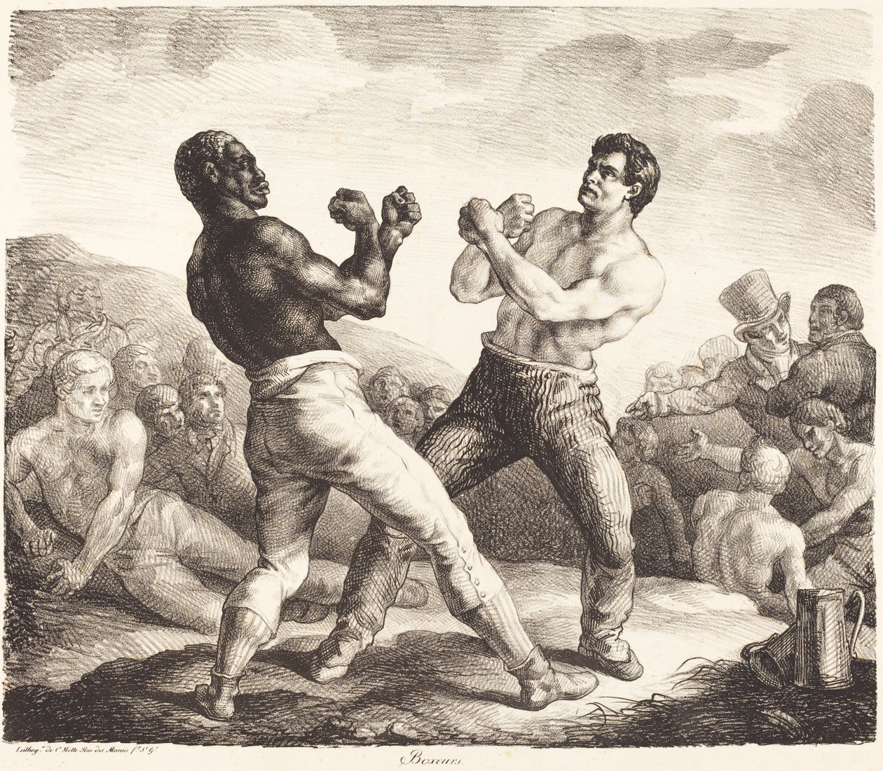 Bokserzy (Bokserzy) autorstwa Theodore Gericault