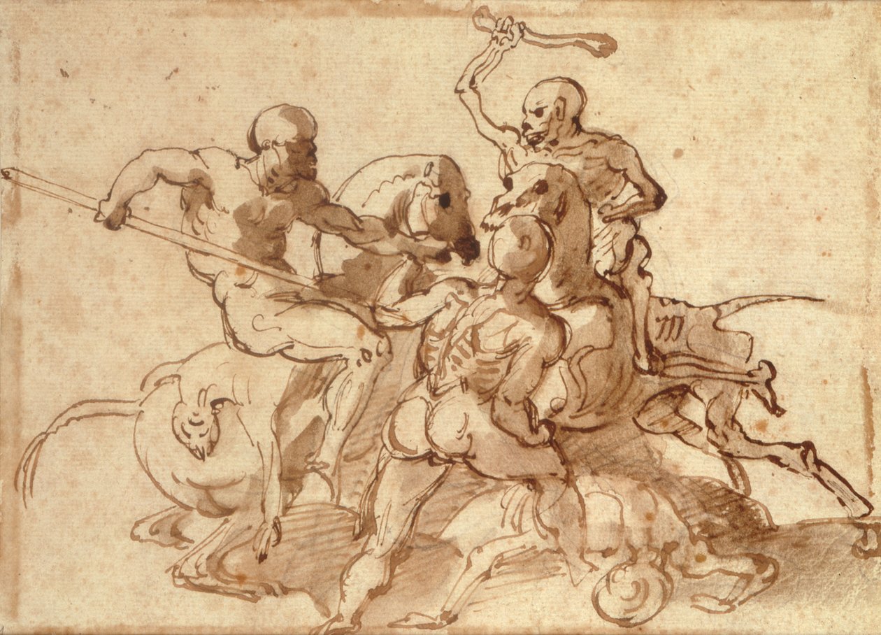 Walka ze śmiercią autorstwa Theodore Gericault