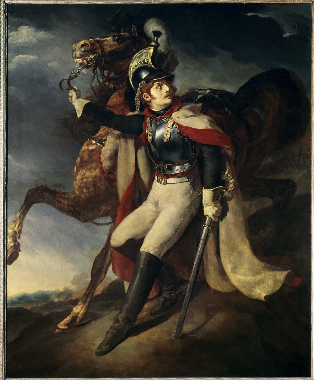 Kirasjer wesse - olej na płótnie autorstwa Theodore Gericault