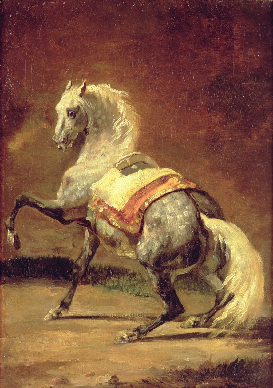 Pstrokaty Szary Koń autorstwa Theodore Gericault