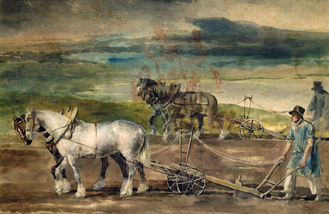 Robotnicy rolni autorstwa Theodore Gericault