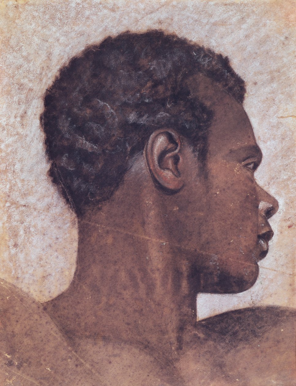 Głowa czarnej osoby autorstwa Theodore Gericault