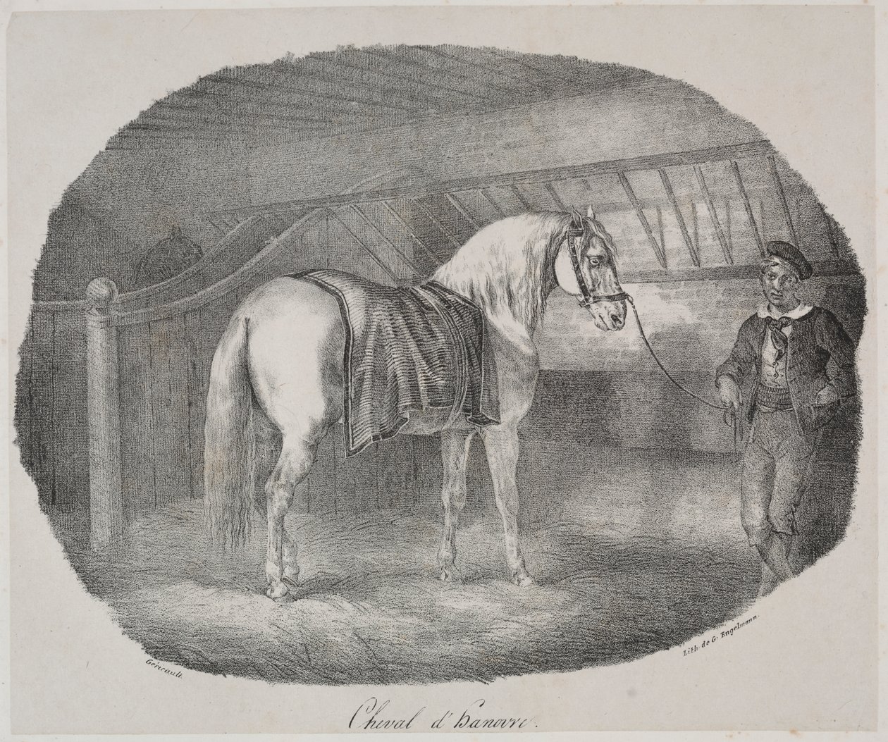 Koń z Hanoweru autorstwa Theodore Gericault