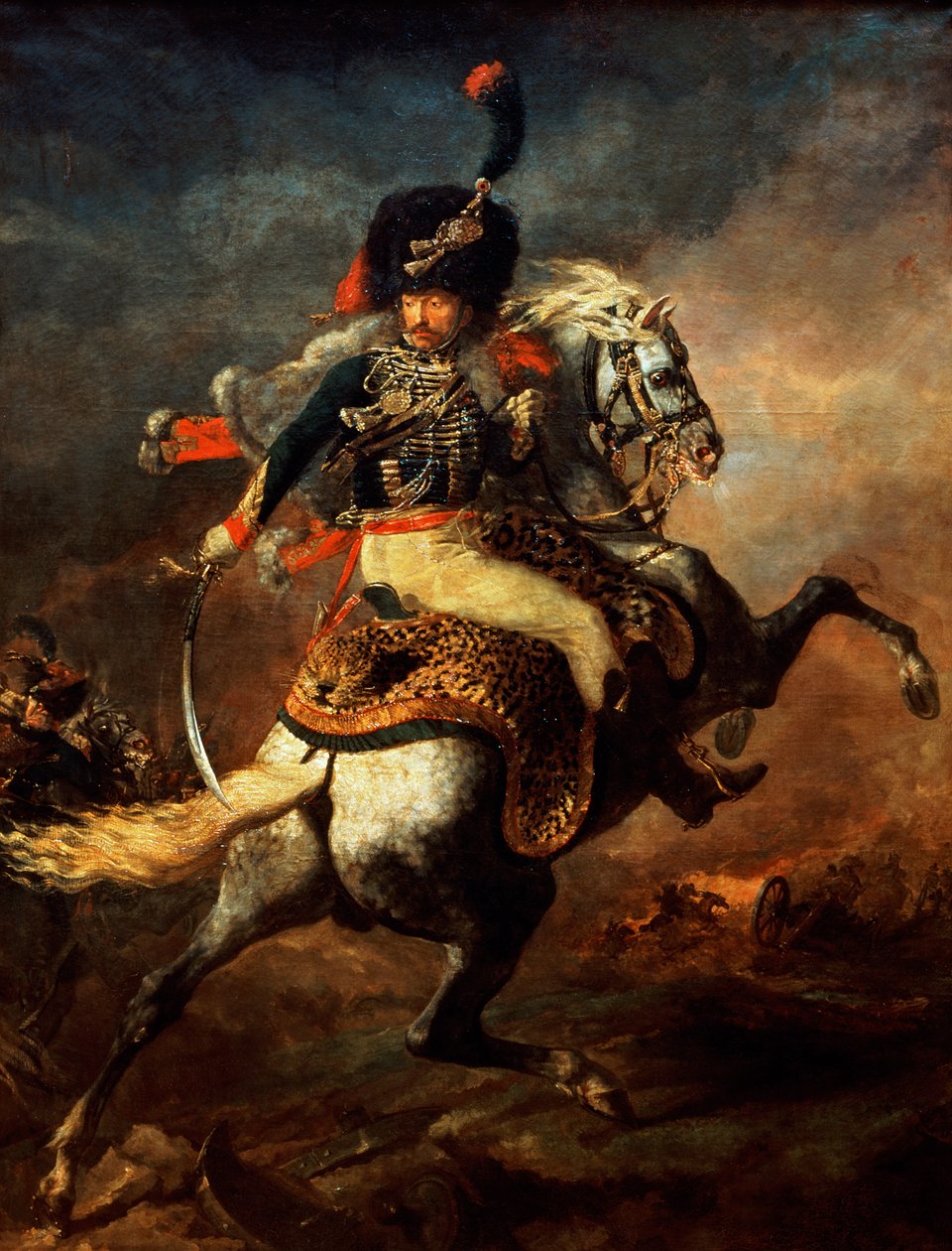 Oficer Huzarów autorstwa Theodore Gericault