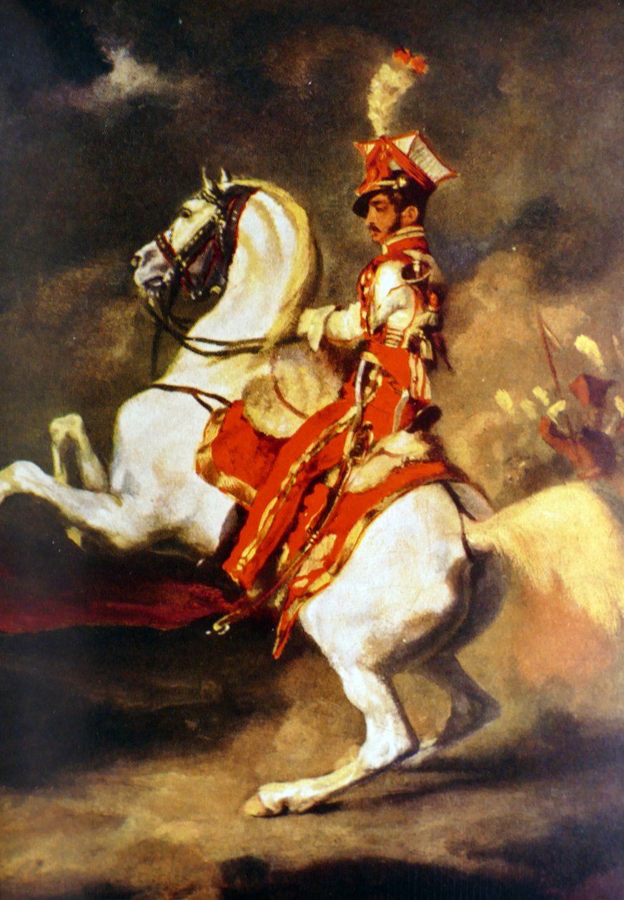 Trębacz polski 1813-14 (obraz) autorstwa Theodore Gericault