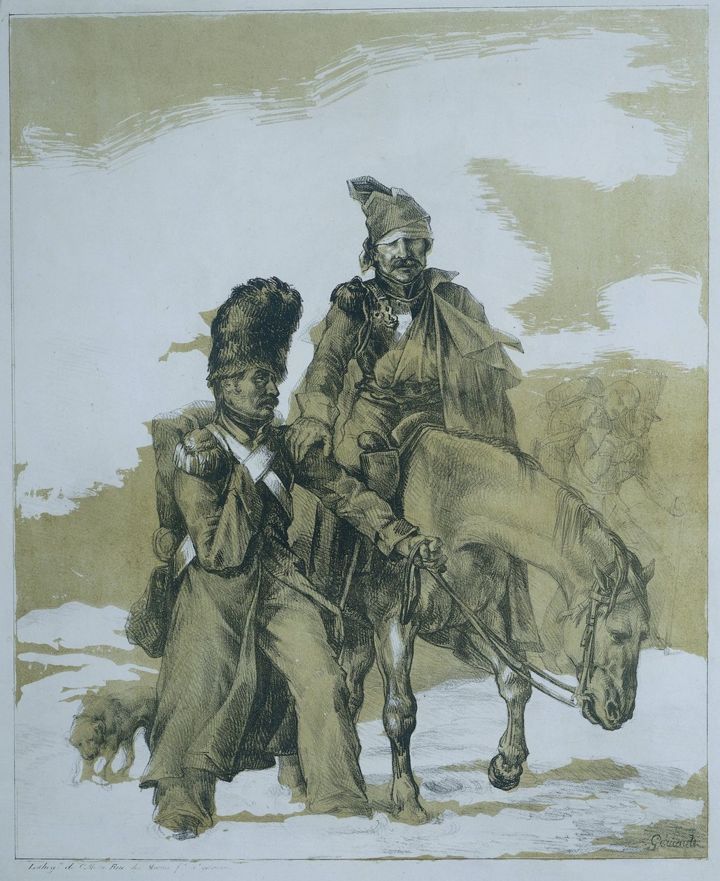 Powrót z Rosji Zwróć Rosję autorstwa Theodore Gericault