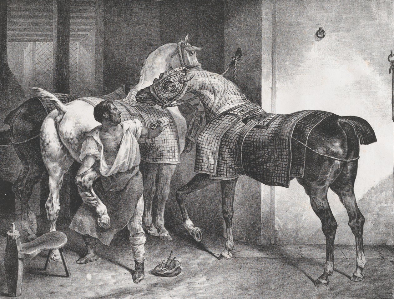 Kowal angielski, 1822. autorstwa Theodore Gericault