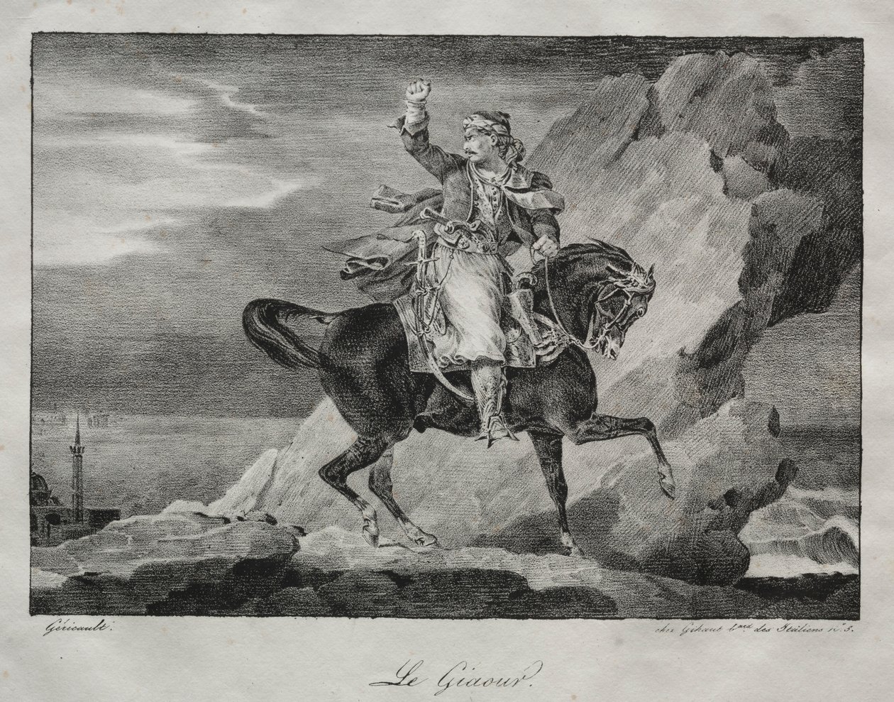 Giaour, 1820. autorstwa Theodore Gericault