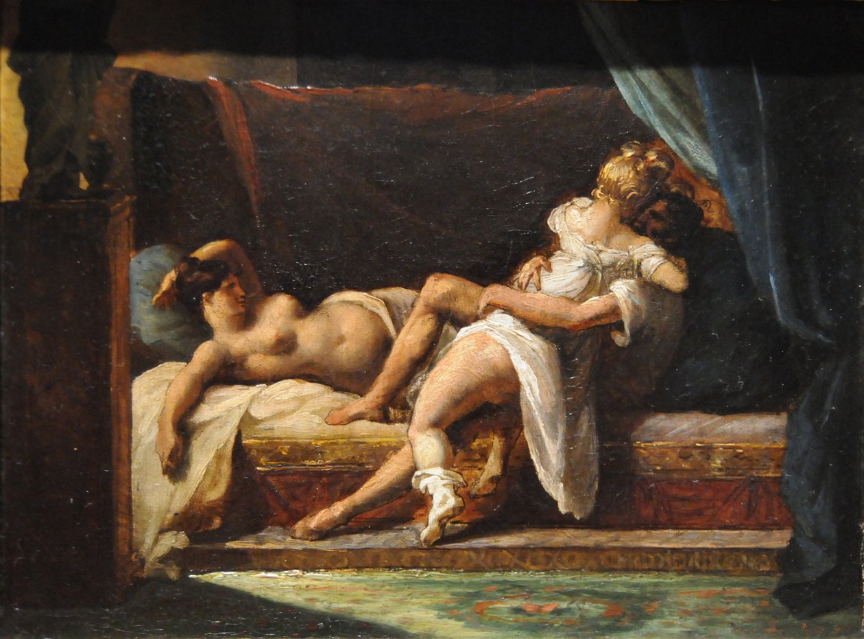 Trzech Kochanków Miłość dla trzech osób, 1818-1820 autorstwa Theodore Gericault