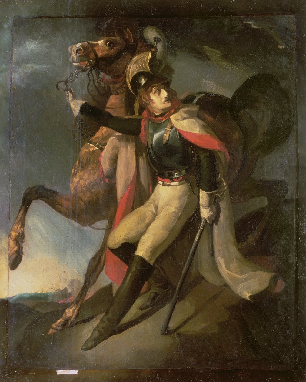 Ranny kirasjer autorstwa Theodore Gericault